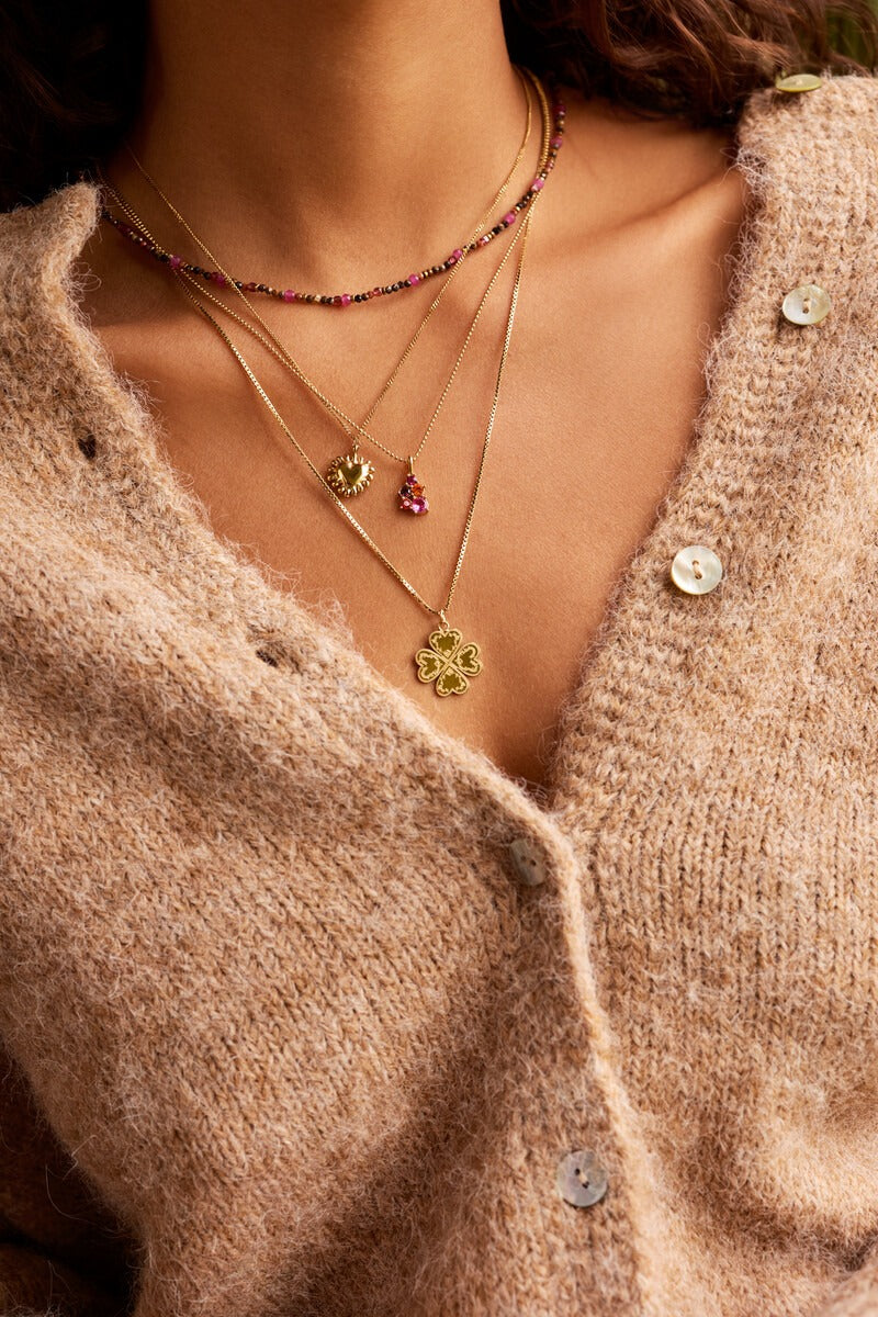 Fortune multikleur ketting met mini kralen - My Jewellery