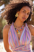 Tropical kralen ketting met toekan - My Jewellery