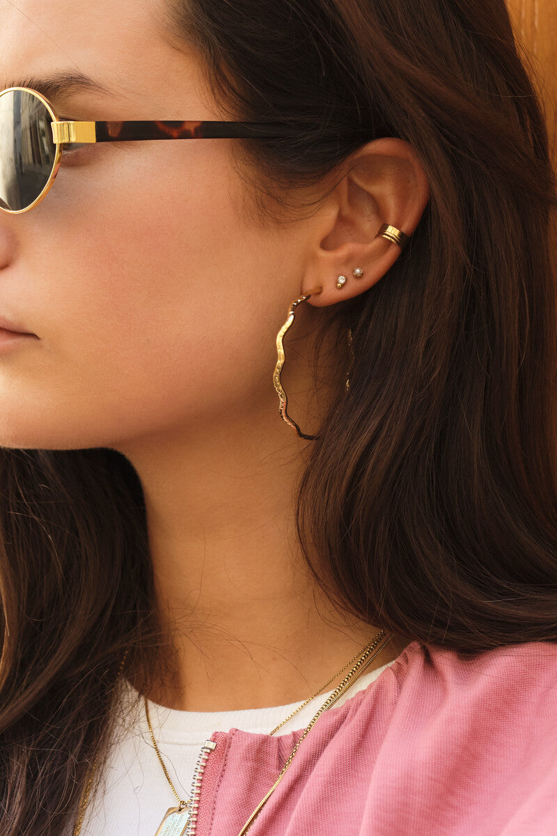 Bold oorringen met swirl - My Jewellery