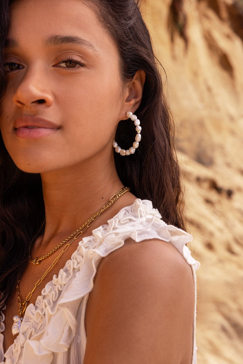 Statement oorringen met natuurlijke parels - My Jewellery