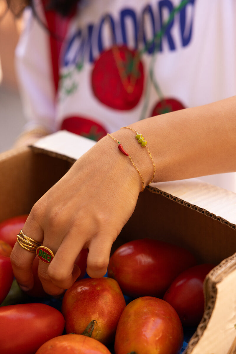 Ciao armband met rode peper