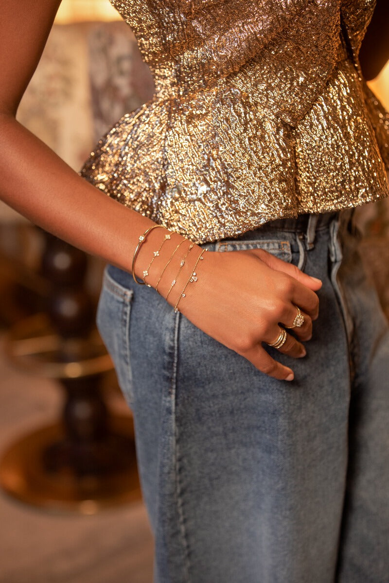 Magical armband met dots strass stenen - My Jewellery