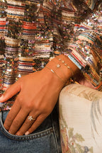 Magical armband met vier klaver strass stenen - My Jewellery