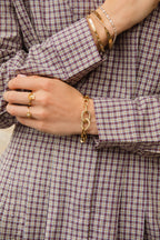 Magical chunky schakelarmband met strass stenen - My Jewellery