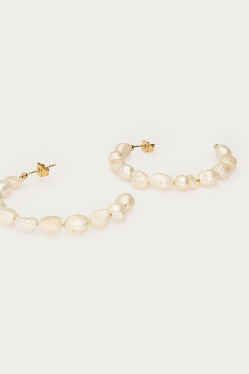 Statement oorringen met natuurlijke parels - My Jewellery