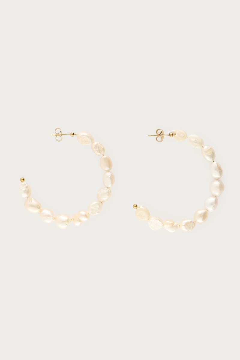 Statement oorringen met natuurlijke parels - My Jewellery