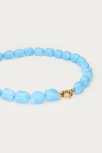 Tropical blauwe kralen ketting - My Jewellery
