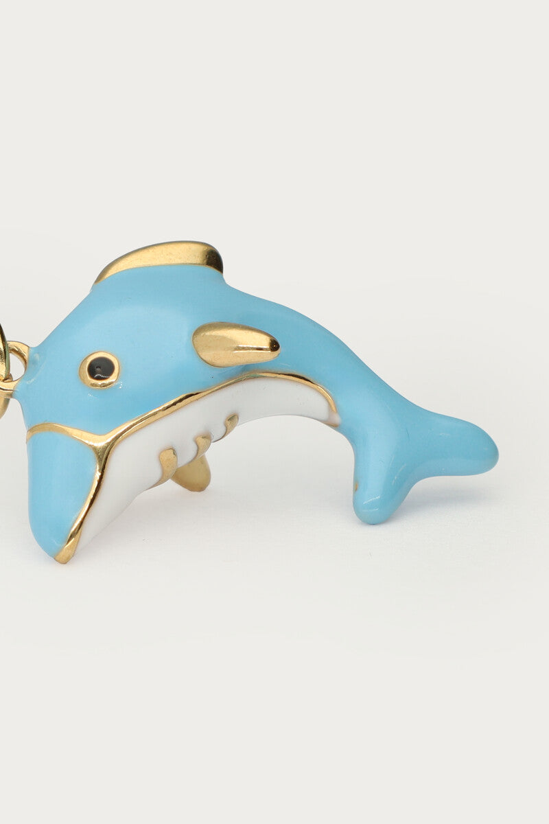 Tropical bedel met blauwe dolfijn - My Jewellery