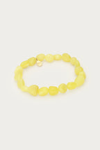 Tropical geel-groene elastieken kralen armband - My Jewellery