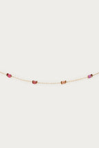 Vintage armband met rood paarse kralen - My jewellery