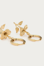 Vintage oorringen met hibiscus - My Jewellery