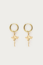 Vintage oorringen met hibiscus - My Jewellery