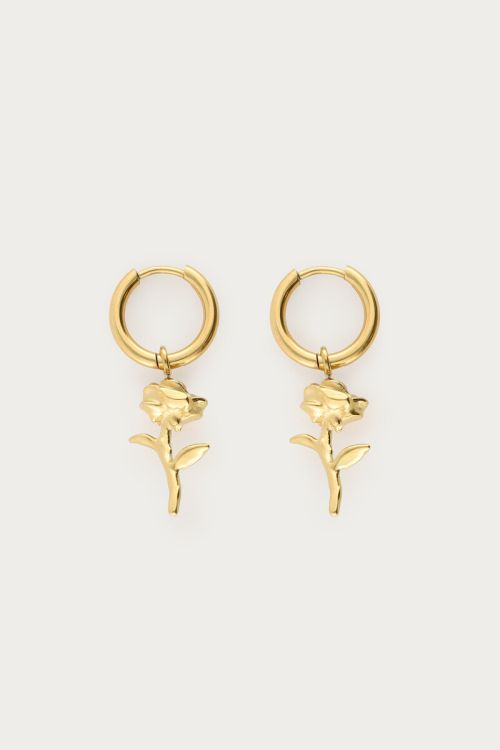 Vintage oorringen met rozen - My Jewellery
