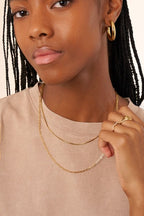 Vintage lange fijne schakelketting - My jewellery