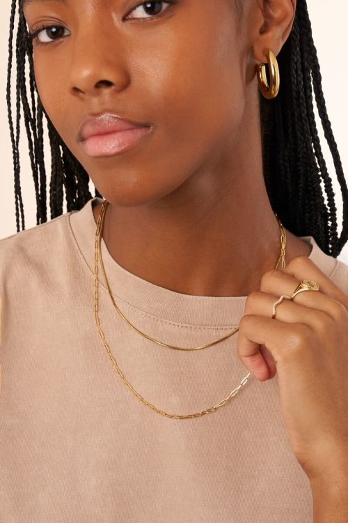 Vintage lange fijne schakelketting - My jewellery