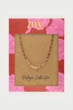 Vintage lange fijne schakelketting - My jewellery