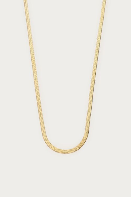 Vintage lange platte schakelketting - My Jewellery