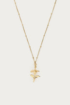 Vintage ketting met dots en hibiscus - My Jewellery