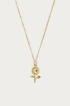 Vintage ketting met dots en zonnebloem - My Jewellery