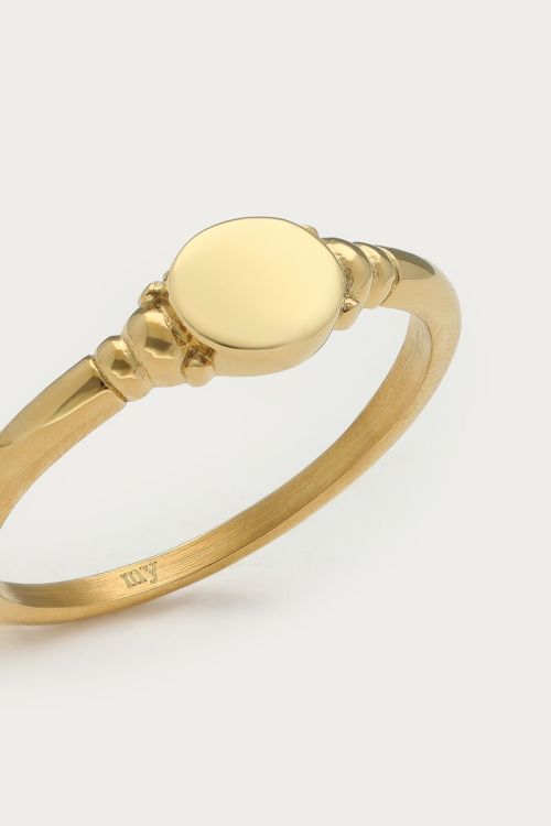 Vintage zegelring met dots - My Jewellery