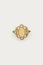 Vintage zegelring met bloem - My Jewellery