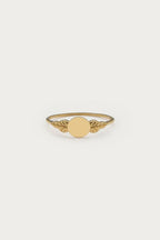 Vintage zegelring met bladeren - My Jewellery